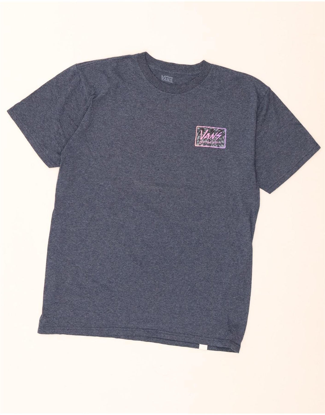 Męski T-shirt Vans z grafiką, średni niebieski nakrapiany