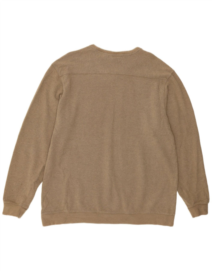 Męski top L.L.Bean z długim rękawem XL, beżowa, bawełniana