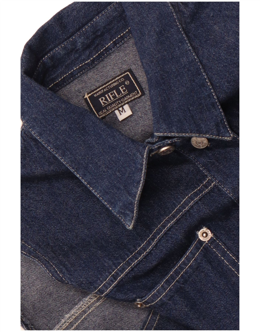 Damska sukienka dżinsowa bez rękawów Rifle UK 12, średni granat