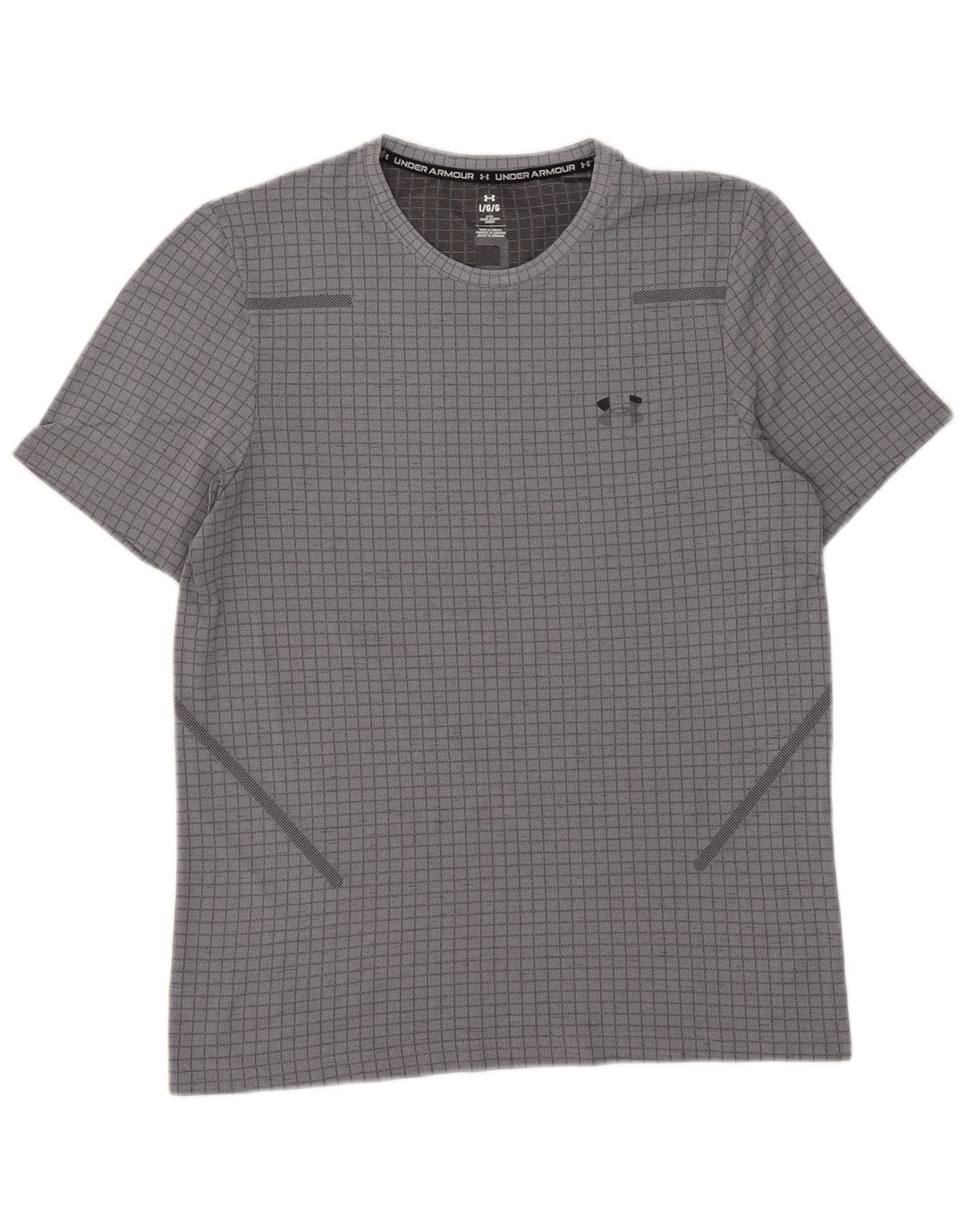 Męski t-shirt Under Armour w dużą szarą kratkę