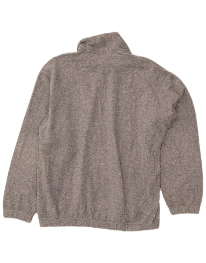 SERGIO TACCHINI Męski sweter polarowy z zamkiem błyskawicznym, duży, szary