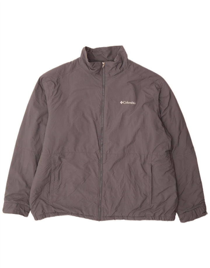 Męska kurtka wiatrówka Columbia UK 44 2XL Szary nylon