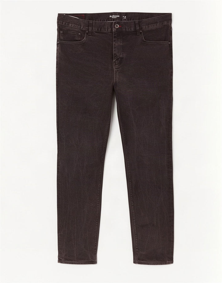 Męskie dżinsy Tommy Hilfiger Bleecker Slim W40 L32 Czarna bawełna