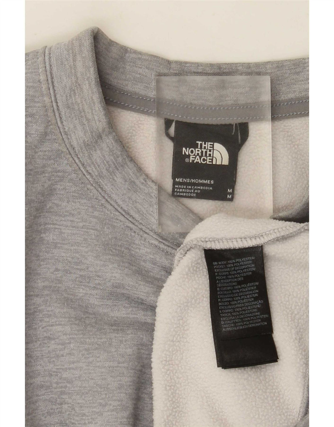 Męski sweter dresowy The North Face, średni szary, nakrapiany poliester
