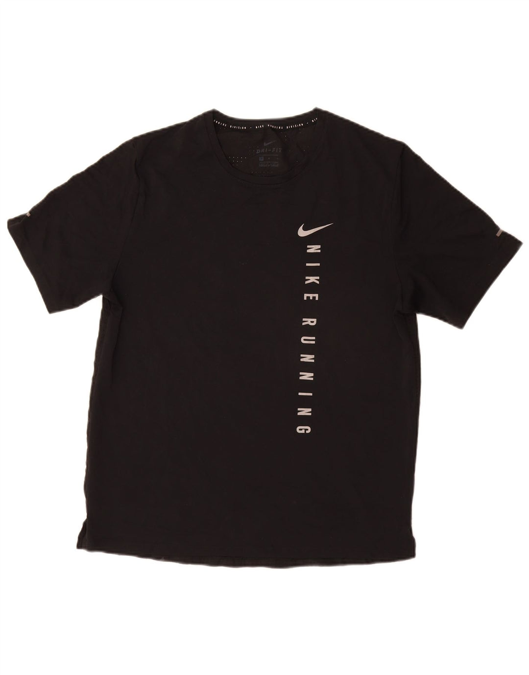 Męski T-shirt NIKE Dri Fit z grafiką, średni czarny poliester