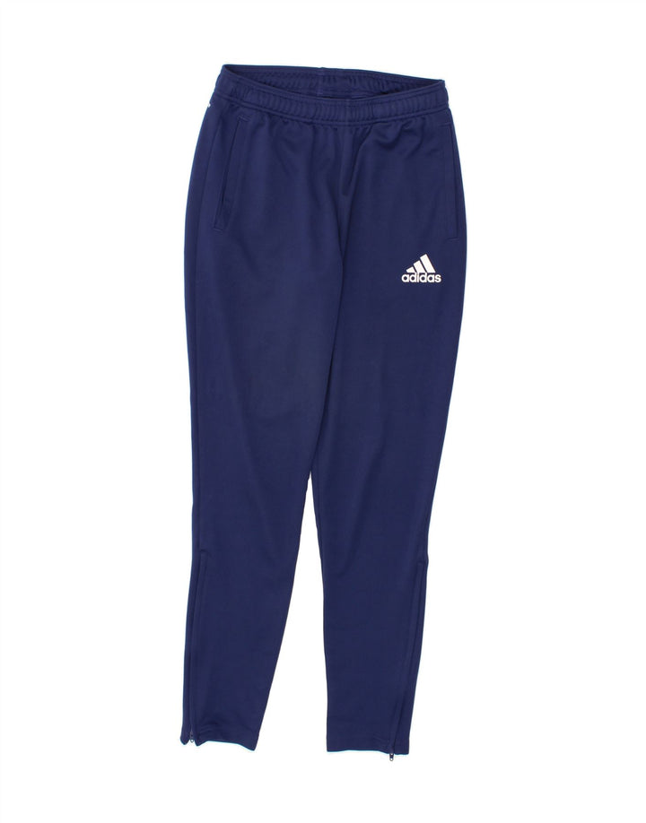 ADIDAS Mens Climalite Tracksuit Trousers Small  Navy Blue Polyester Vintage Adidas and Second-Hand Adidas from Messina Hembry 