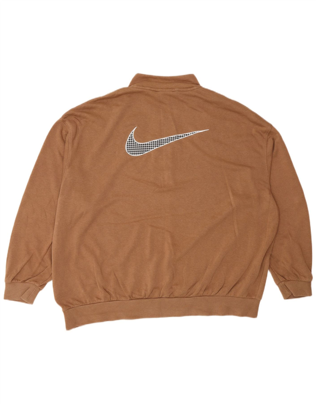 Damska bluza dresowa Nike Graphic Oversize UK 16, duża, brązowa bawełna