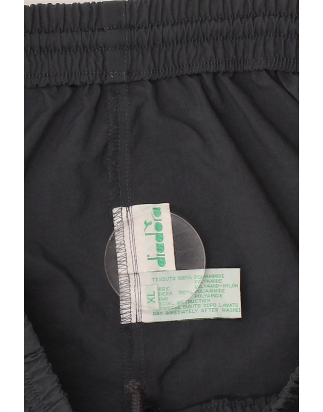 DIADORA Mens Tracksuit Trousers XL Grey Colourblock Polyamide