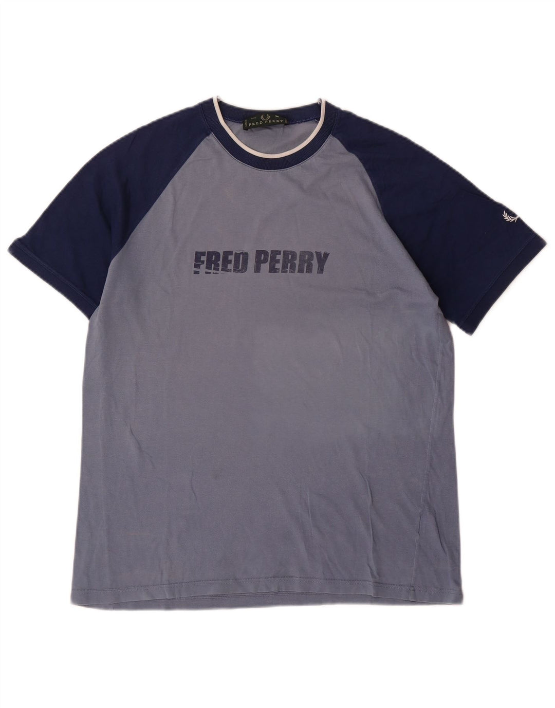 Męska koszulka z grafiką FRED PERRY Top w kolorze średnioniebieskim