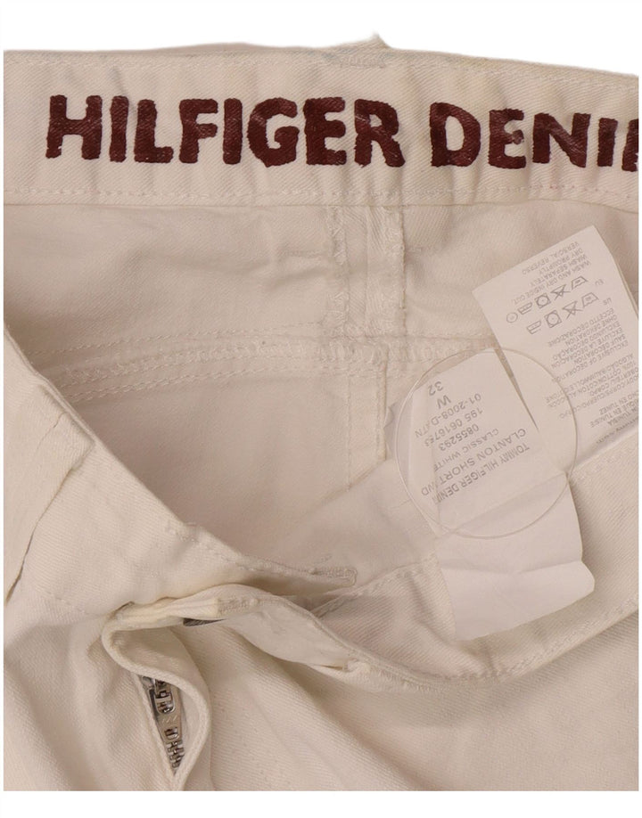 Męskie spodenki jeansowe Tommy Hilfiger W32 Średniobiała bawełna