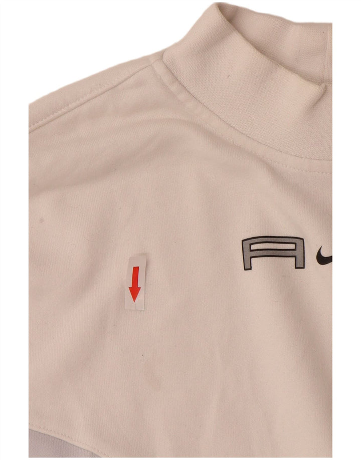 Damska bluza dresowa Nike Crop Oversize UK 14 w kolorze średniej bieli