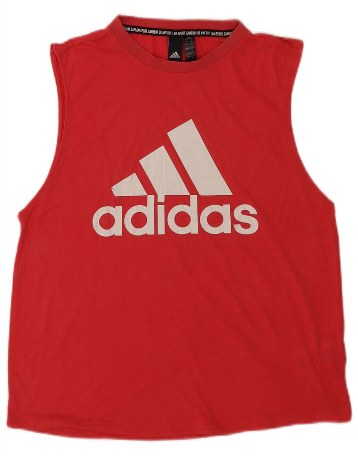 Damska kamizelka graficzna Adidas Top UK 8/10 Mały czerwony poliester