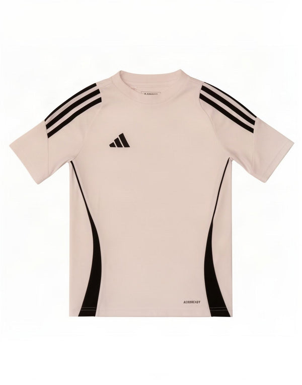 Chłopięca koszulka Adidas Aeroready Top 9-10 lat Biały poliester z blokami kolorów