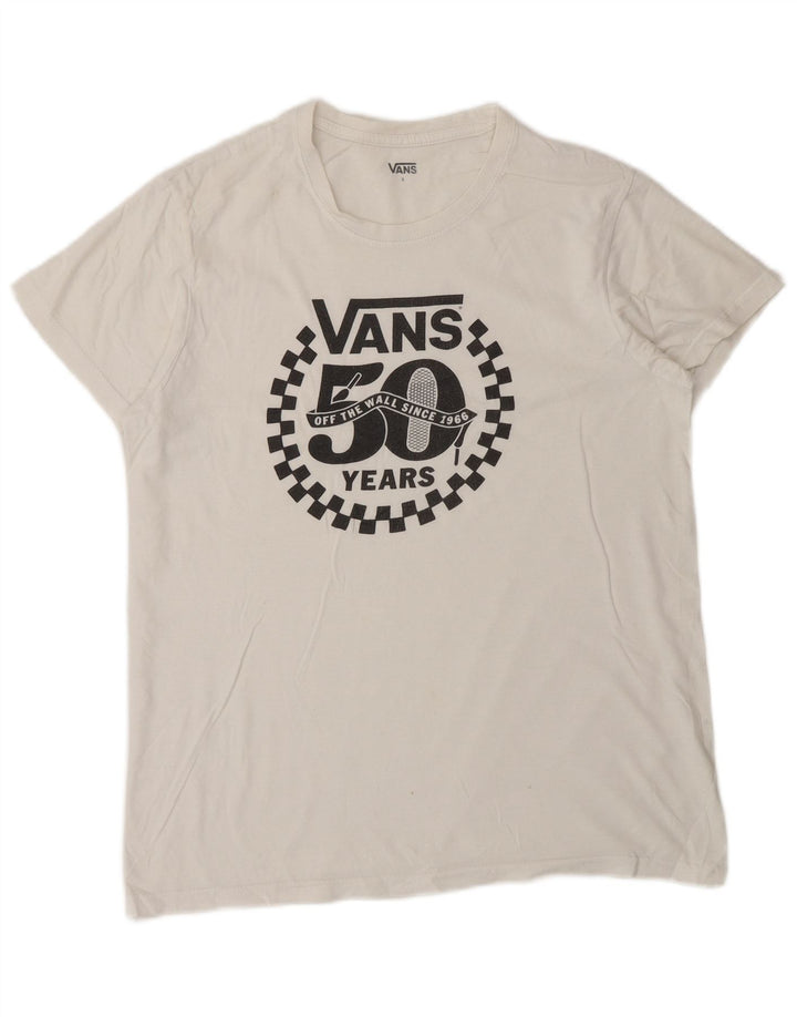 Męski T-shirt z grafiką Vans, mały, biały