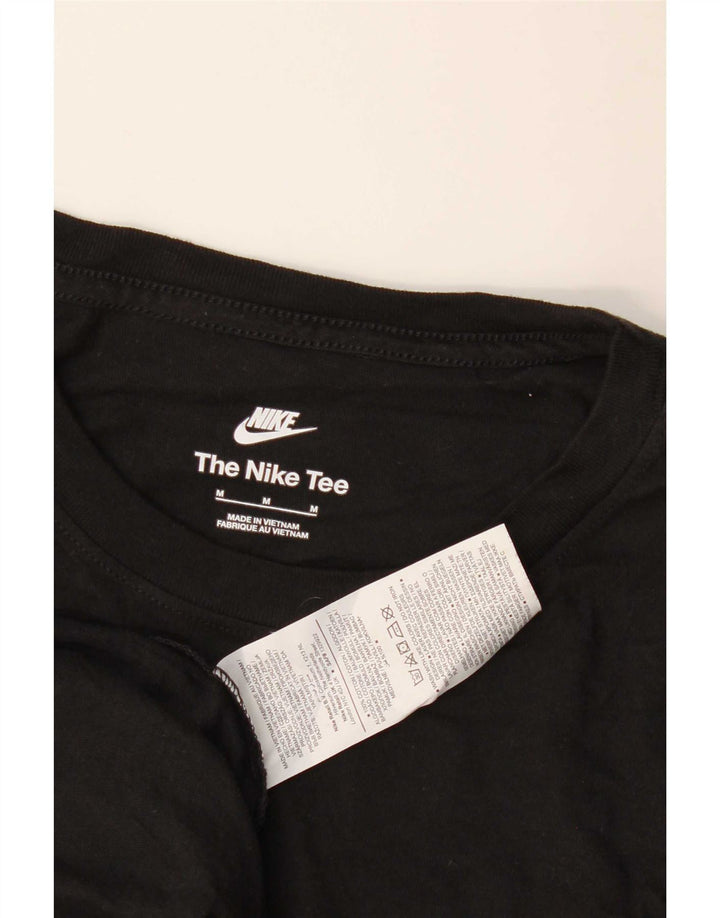 T-shirt męski Nike, średni czarny, bawełniany