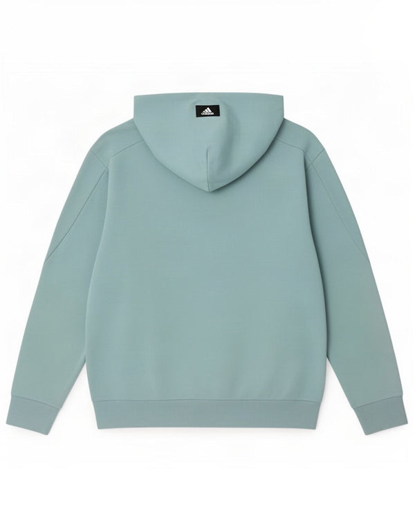 Męska bluza z kapturem Adidas Graphic, średnia niebieska, bawełniana