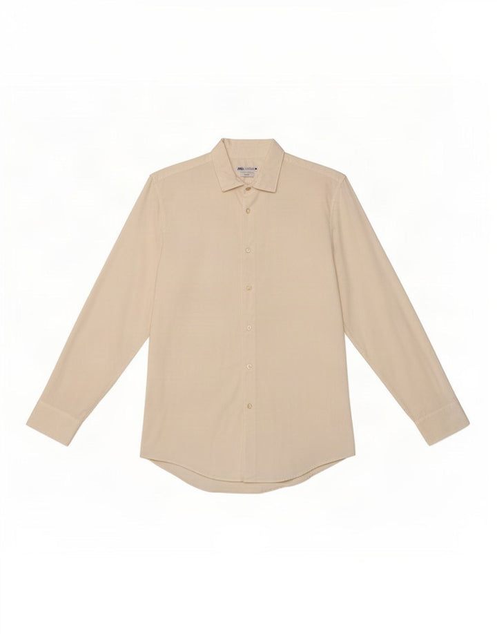 Koszula męska Zara Slim Fit, duża, biała, z lyocellu