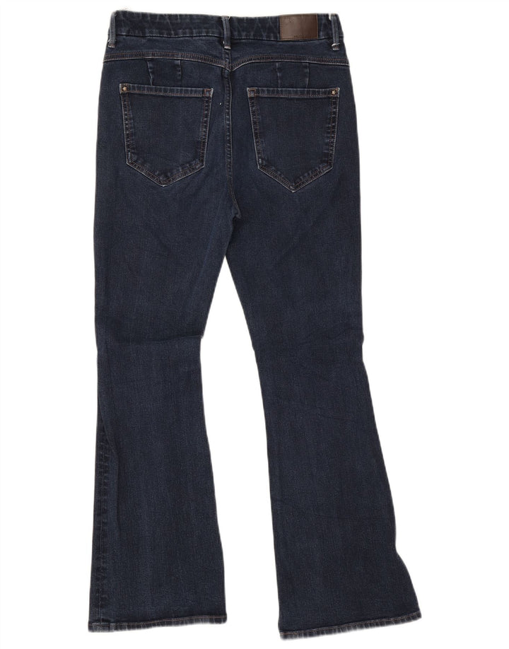 Marks & Spencer Damskie jeansy rozkloszowane UK 12 Medium W28 L27 Granatowa bawełna