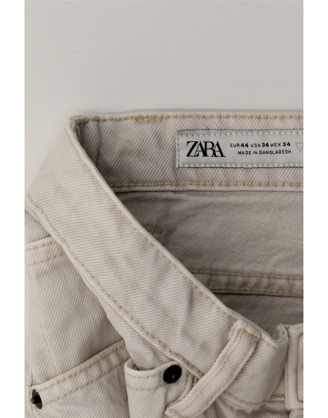 Męskie spodenki cargo Zara EU 44 Large W34 Biała bawełna