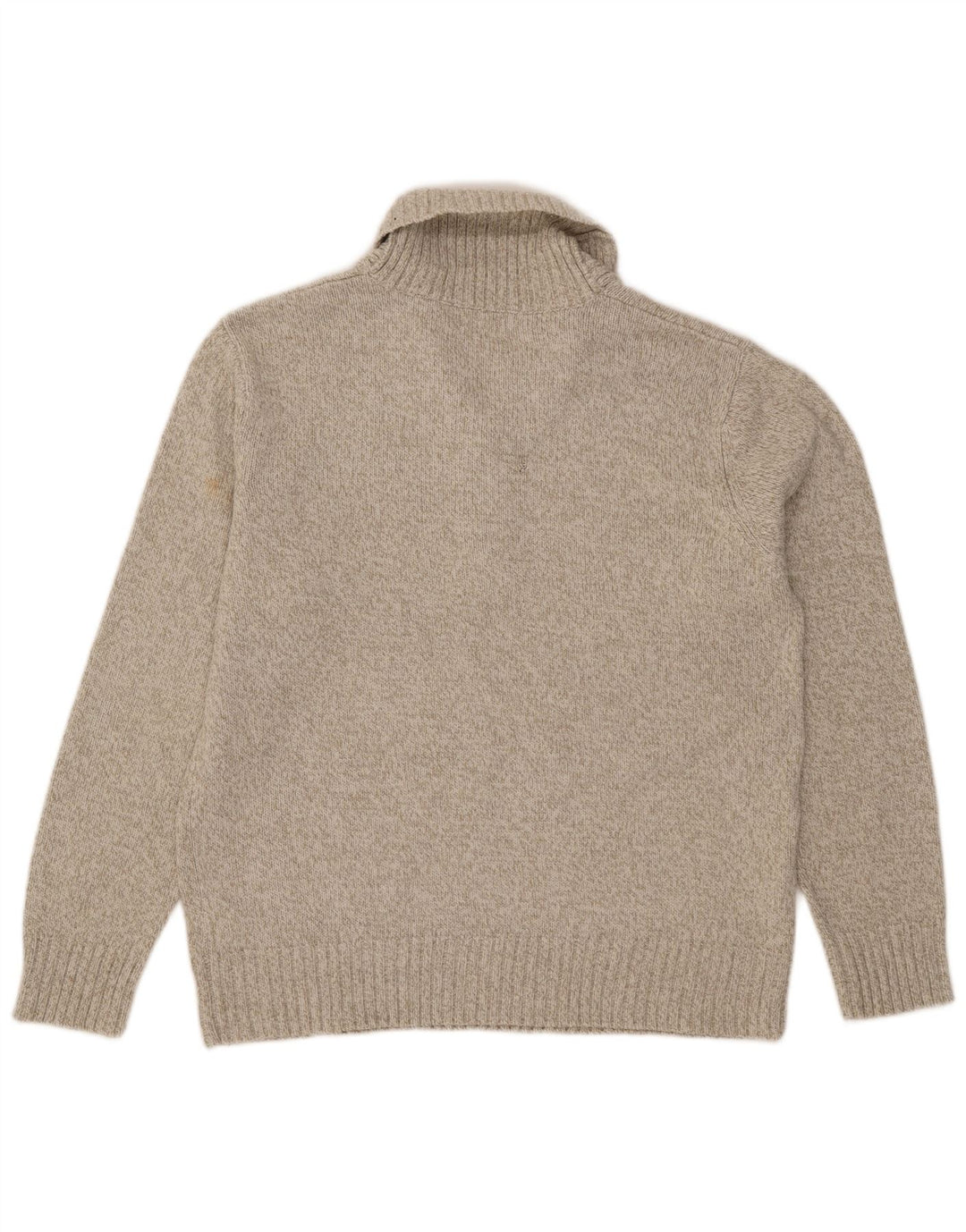 Marks & Spencer Męski sweter z szalowym dekoltem, duży, szary, akrylowy