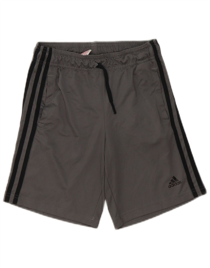 Chłopięce spodenki sportowe ADIDAS Aeroready 9-10 lat, szary poliester