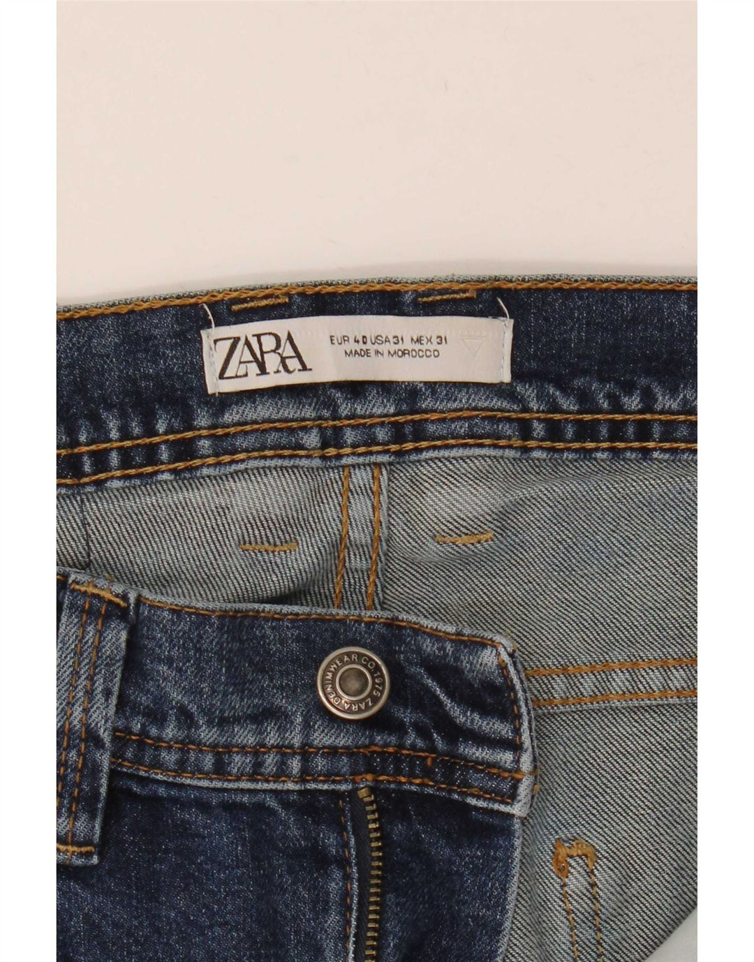 Męskie jeansy slim fit Zara EU 40 Medium W31 L28 Niebieskie