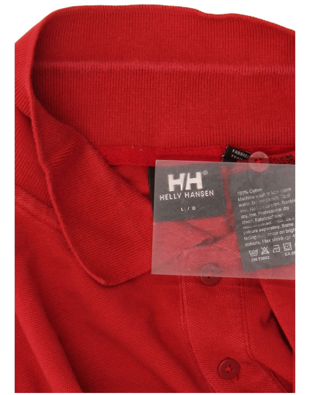 Męska koszulka polo Helly Hansen, duża, czerwona, bawełniana