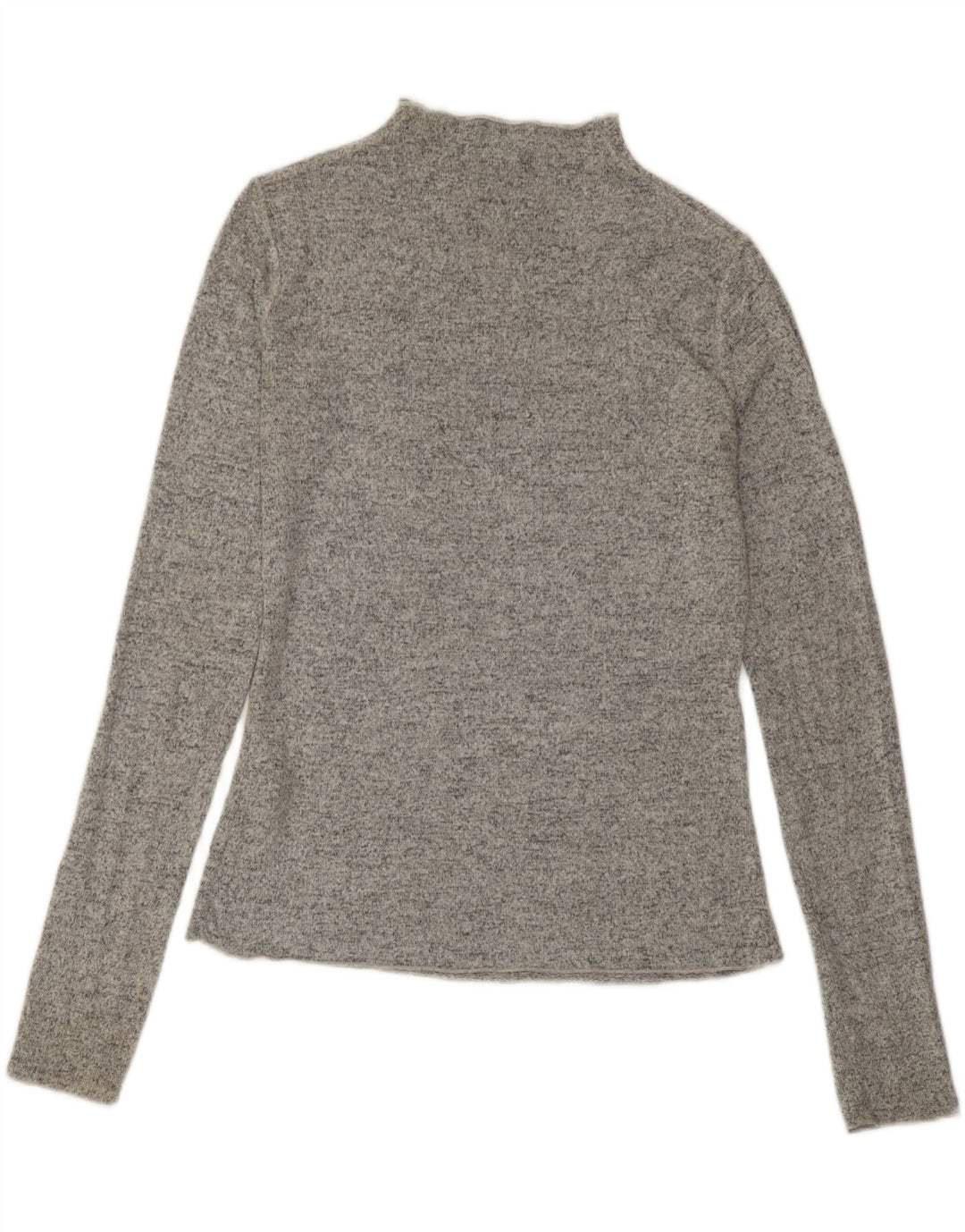 Damski top z długim rękawem Zara UK 10 Small, szara, nakrapiana wiskoza