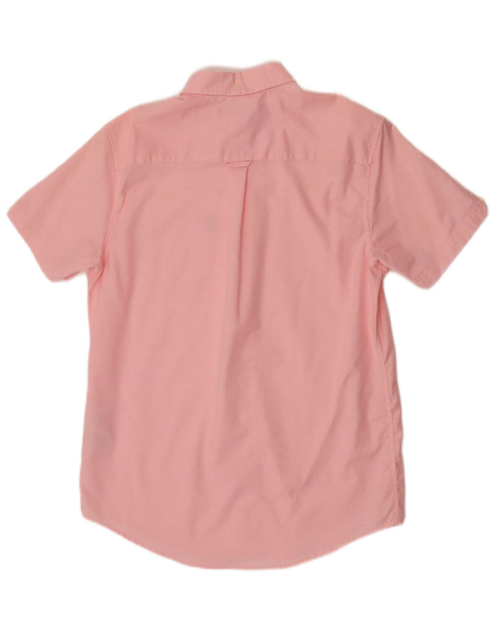 Męska koszula z krótkim rękawem Ben Sherman, średnio różowa, bawełniana
