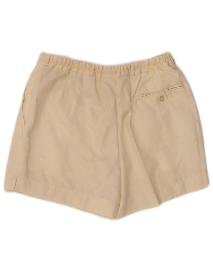 Damskie spodenki chino VINTAGE W28 średnie w kolorze złamanej bieli
