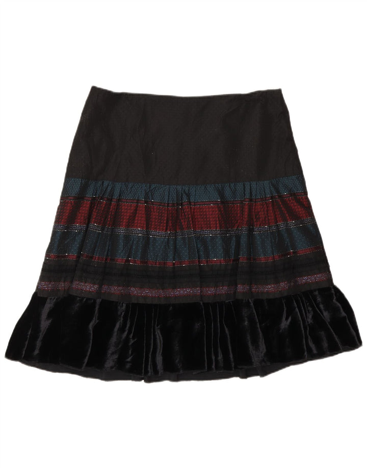 Spódnica damska Benetton w kształcie litery A W30 w średnie czarne paski