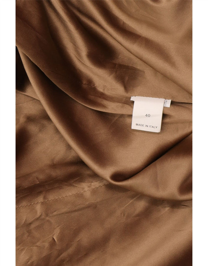 BRUNELLO CUCINELLI Damski płaszcz dwurzędowy EU 40, mały, czarny, klasyczny