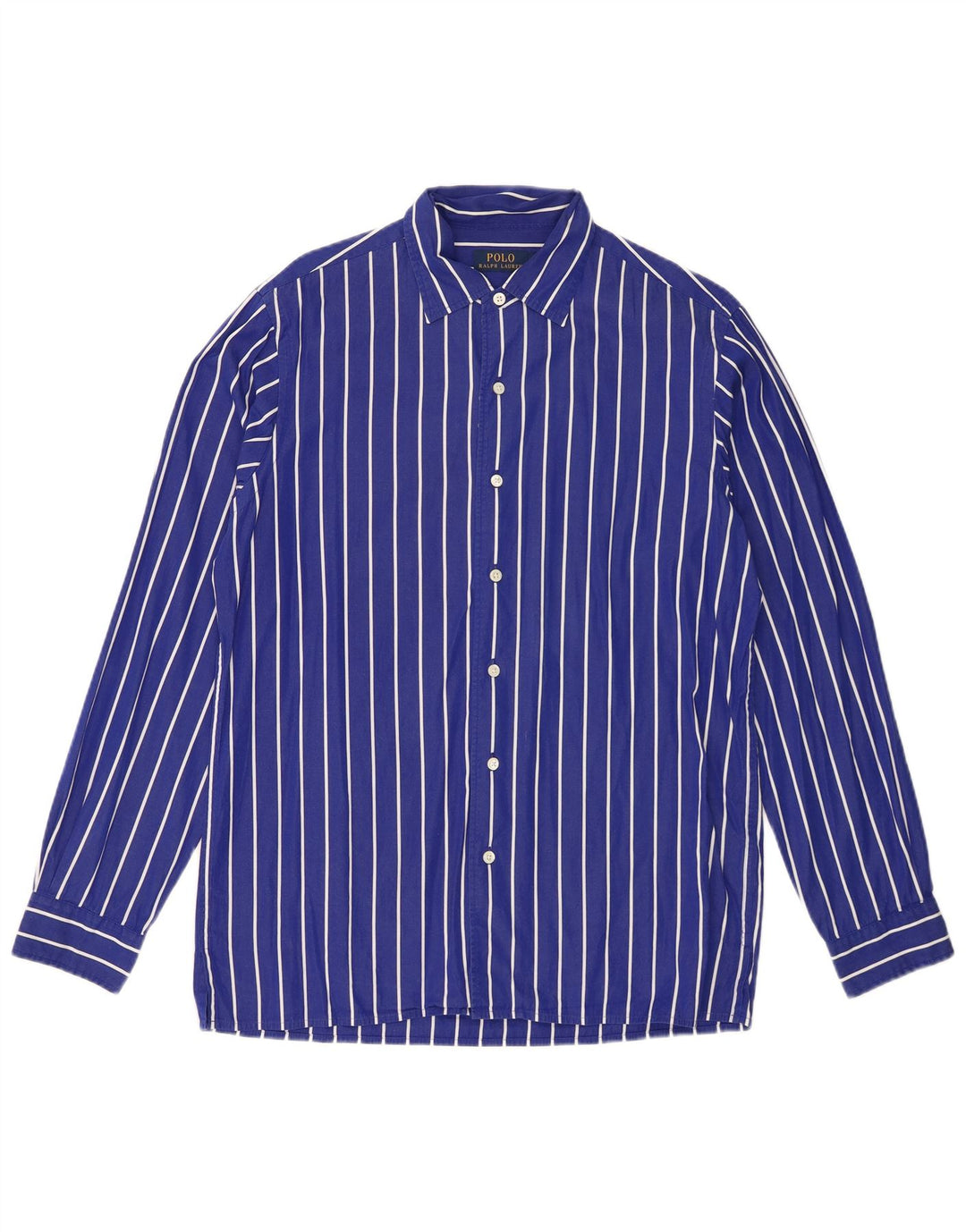 Koszula męska Polo Ralph Lauren, bawełniana w średnie niebieskie paski