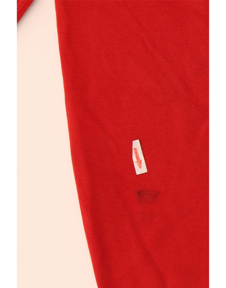 Męski sweter z kapturem Nike, średnio czerwony, bawełniany