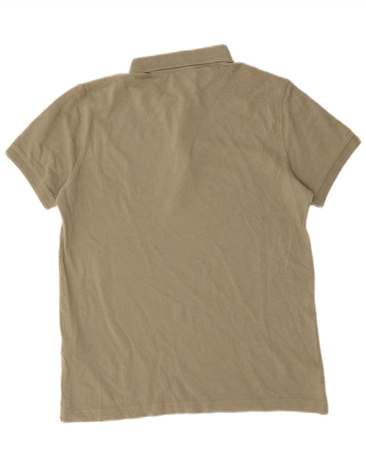 Męska koszulka polo Massimo Dutti, średnia, bawełniana khaki