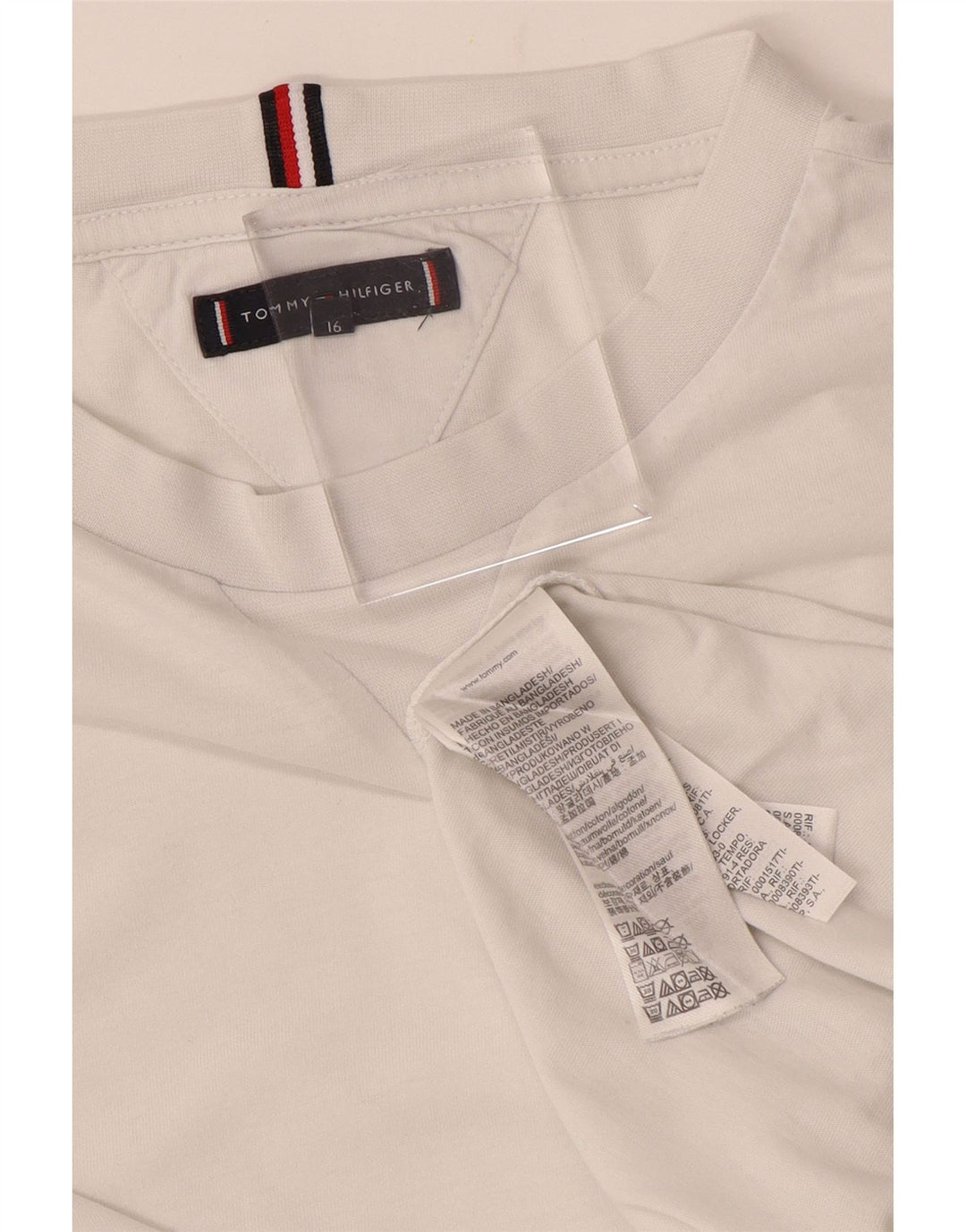 T-shirt chłopięcy TOMMY HILFIGER 15-16 lat w kolorze złamanej bieli, bawełniany
