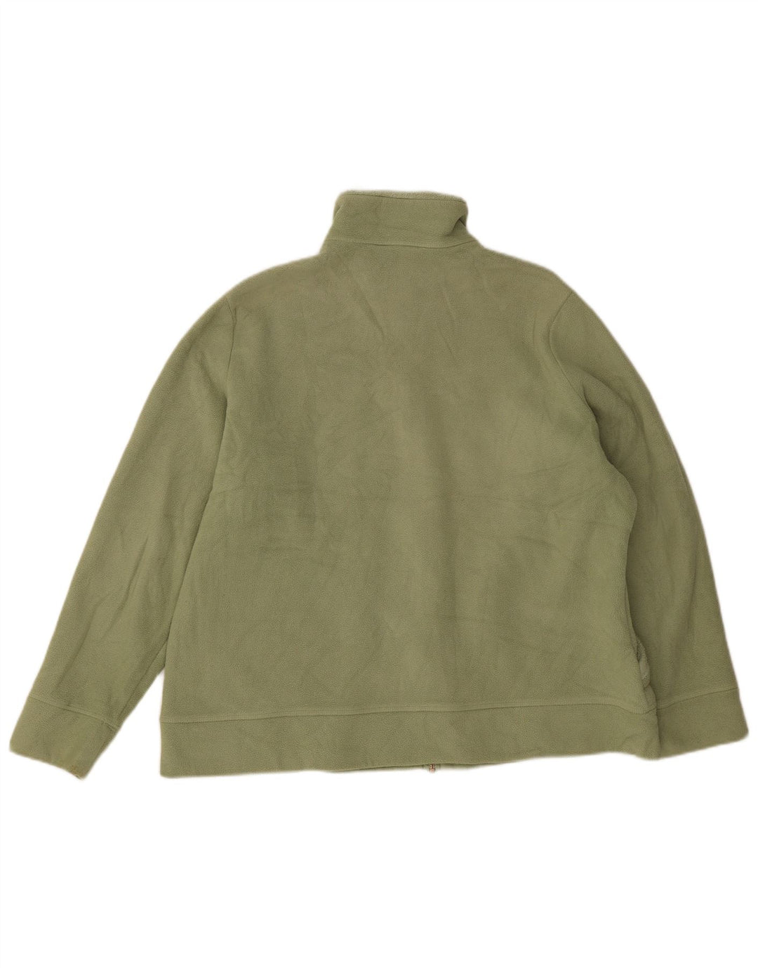 Marks & Spencer Damska kurtka polarowa oversize UK 18 XL, zielona, poliestrowa
