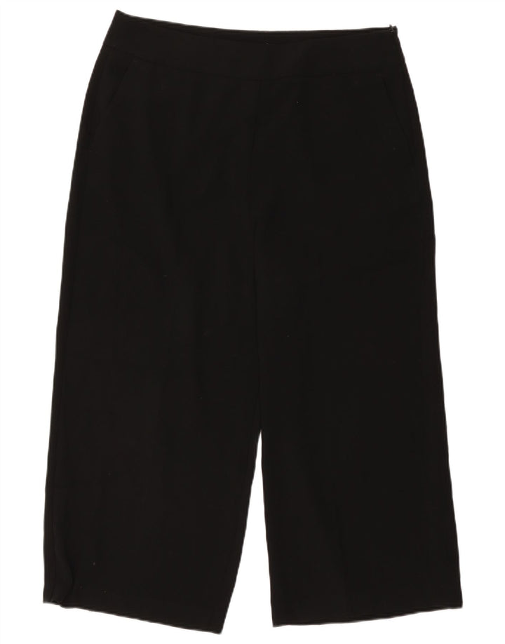 Marks & Spencer Damskie spodnie Capri UK 16 Large W34 L22 Czarny poliester