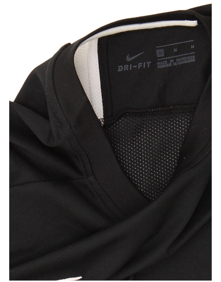 Męski T-shirt NIKE Dri Fit, średni czarny kolor z blokami