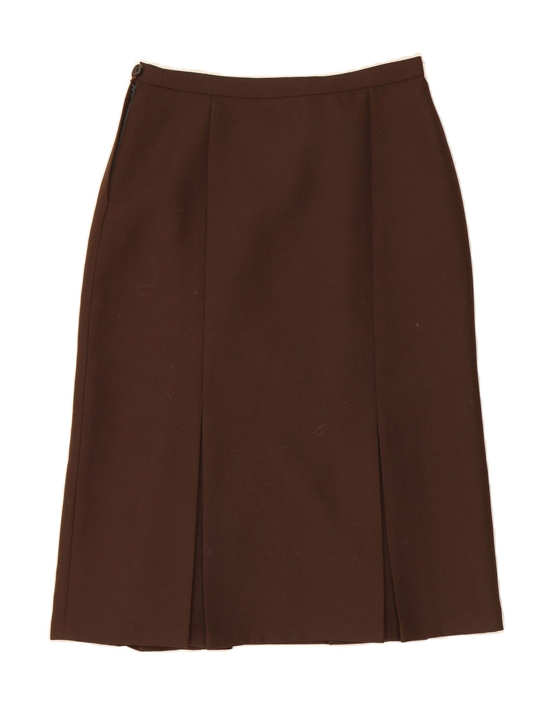 TREVIRA Womens Straight Skirt UK 14 Medium W30  Brown Vintage Trevira and Second-Hand Trevira from Messina Hembry 