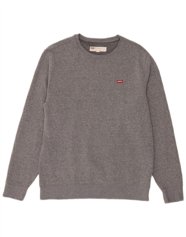 Męska bluza Levi's Sweter średnioszary, bawełniany