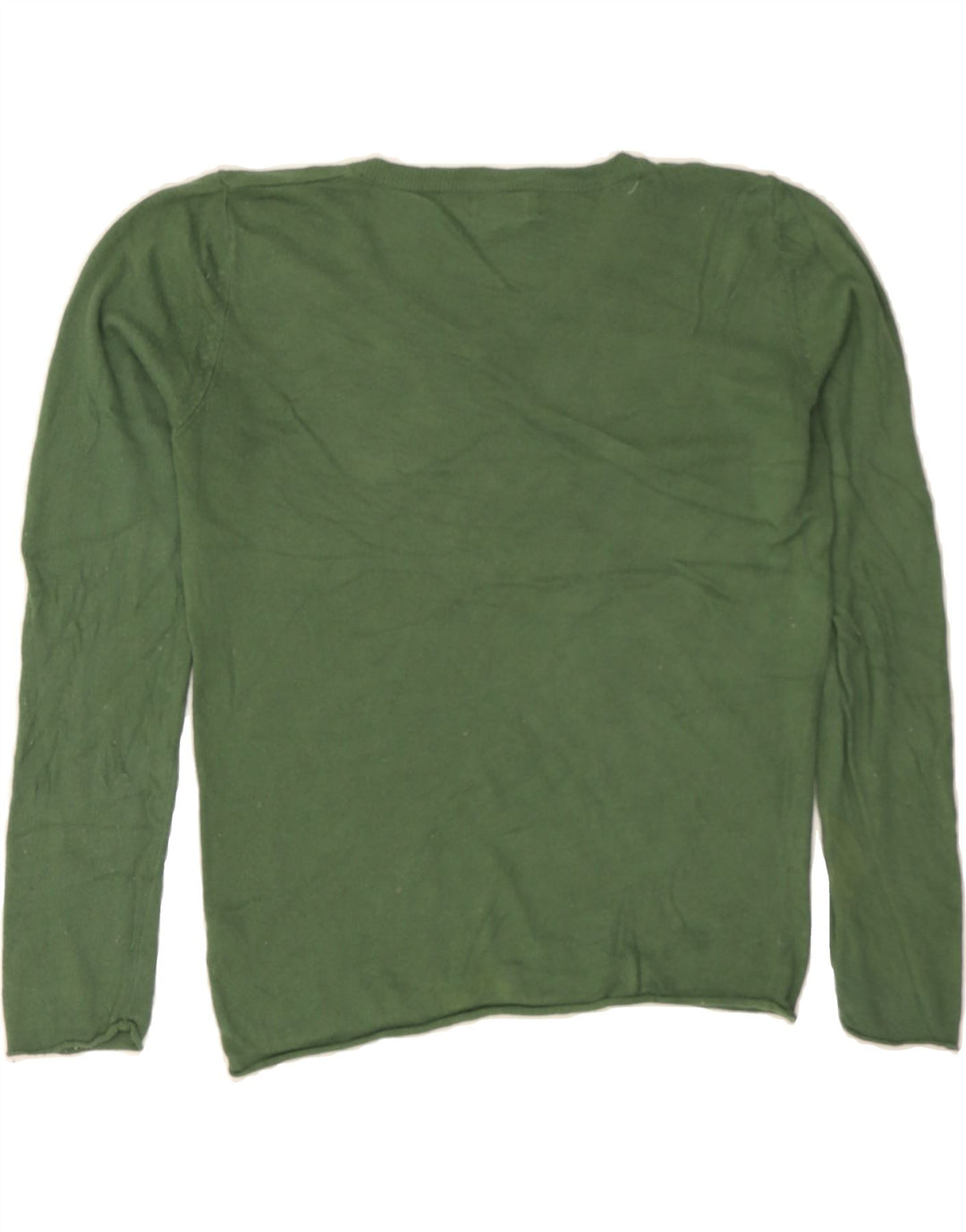MOSSIMO Womens V-Neck Jumper Sweater UK 16 Large Green Nylon Vintage Mossimo and Second-Hand Mossimo from Messina Hembry 