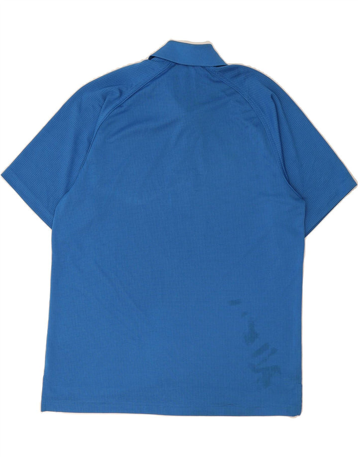 IZOD Mens Polo Shirt Medium Blue Polyester Vintage Izod and Second-Hand Izod from Messina Hembry 