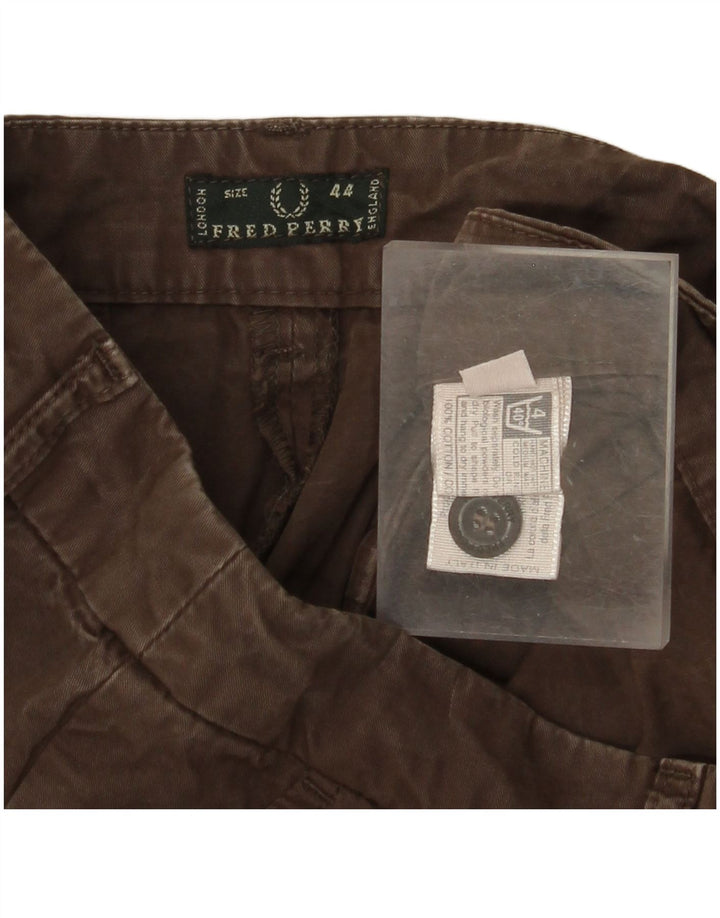 Damskie spodenki chino FRED PERRY IT 44 Medium W29 Brązowa bawełna