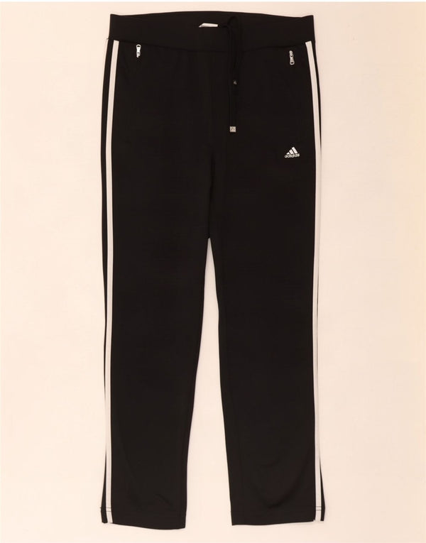 Damskie spodnie dresowe Adidas UK 10, małe, czarne, poliestrowe