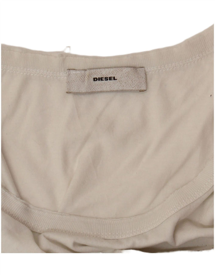 Damska kamizelka graficzna DIESEL Top UK 10 Small White