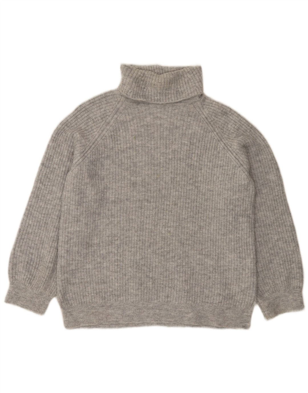 Marks & Spencer Damski sweter z wywijanym dekoltem UK 14 Średni szary akryl