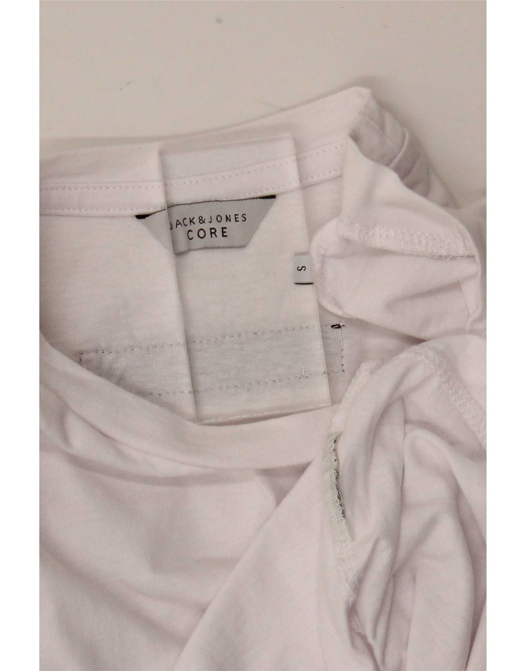 Męski top graficzny Jack & Jones z długim rękawem, mały, biały