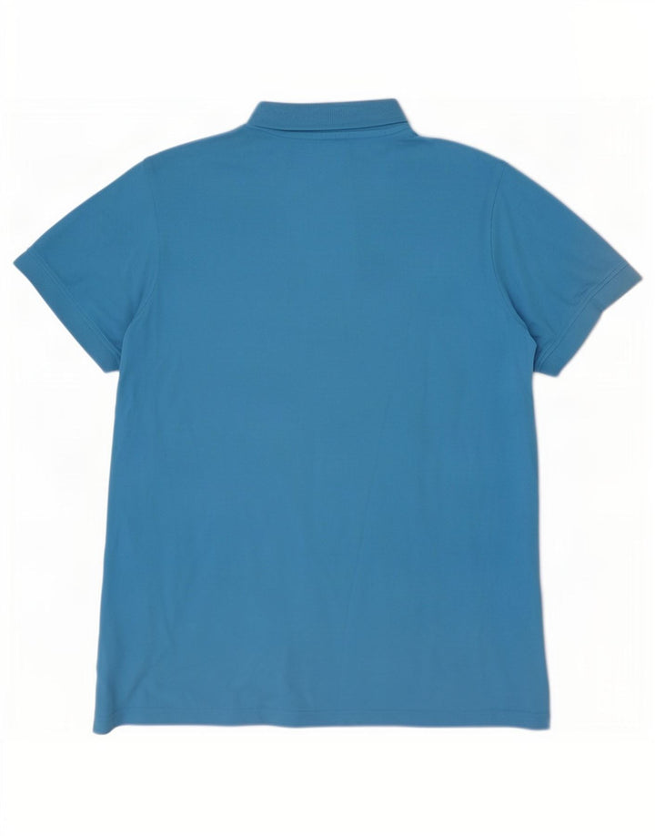 Męska koszulka polo Kappa, duża, niebieska, bawełniana