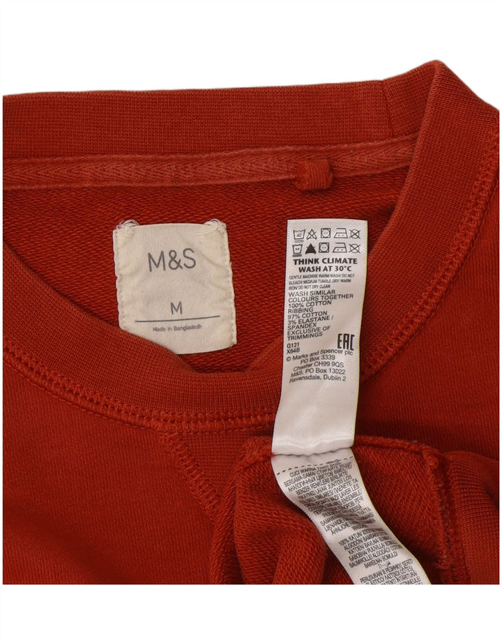 Marks & Spencer Męska bluza dresowa, średnia, pomarańczowa, bawełniana